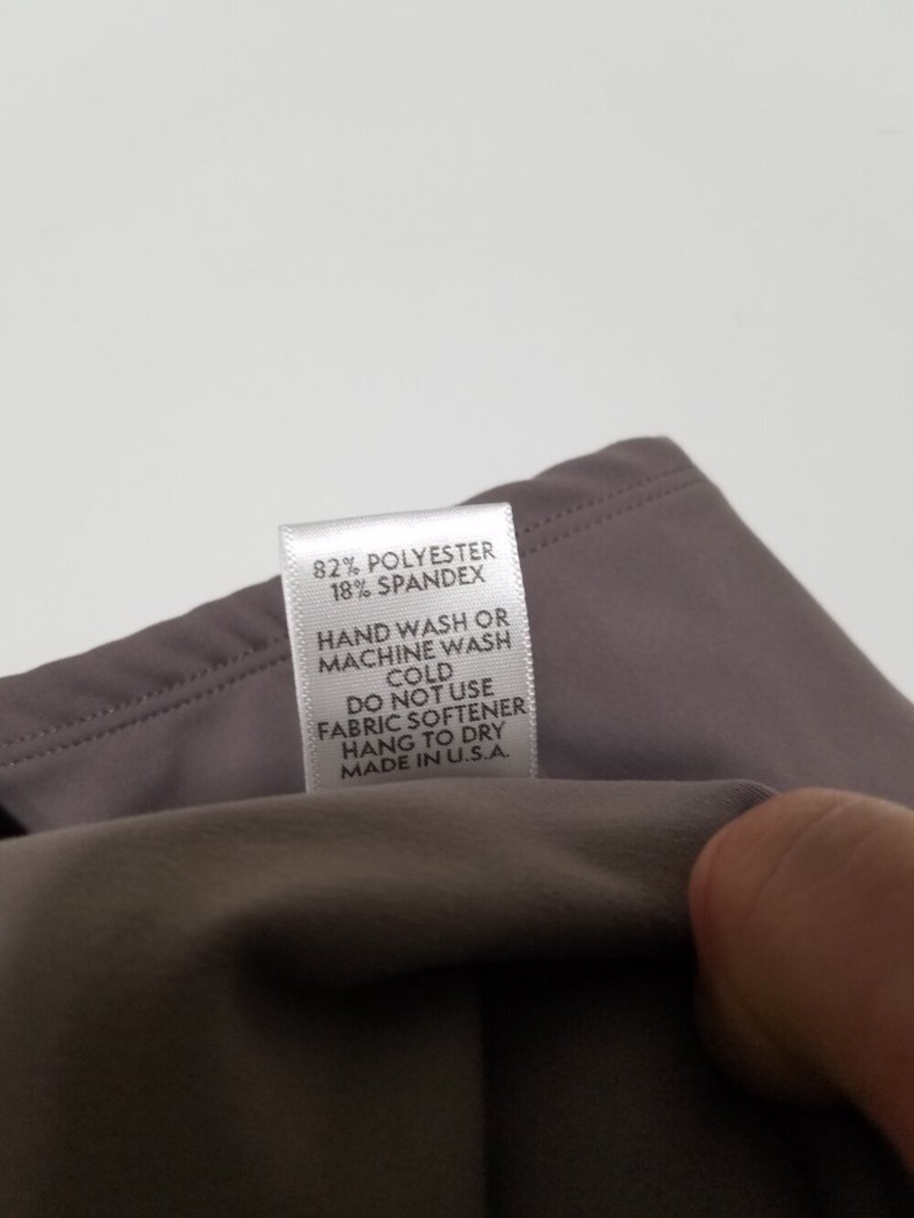 Five the label One Shoulder Taupe Gray Active Cropped Top Size XL - Picture 7 of 7